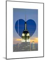 Love NY Series - The Empire State Building at Nightfall - Manhattan - New York - USA-Philippe Hugonnard-Mounted Art Print