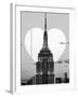 Love NY Series - The Empire State Building - Manhattan - New York - USA - B&W Photography-Philippe Hugonnard-Framed Photographic Print