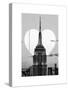 Love NY Series - The Empire State Building - Manhattan - New York - USA - B&W Photography-Philippe Hugonnard-Stretched Canvas