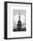 Love NY Series - The Empire State Building - Manhattan - New York - USA - B&W Photography-Philippe Hugonnard-Framed Art Print