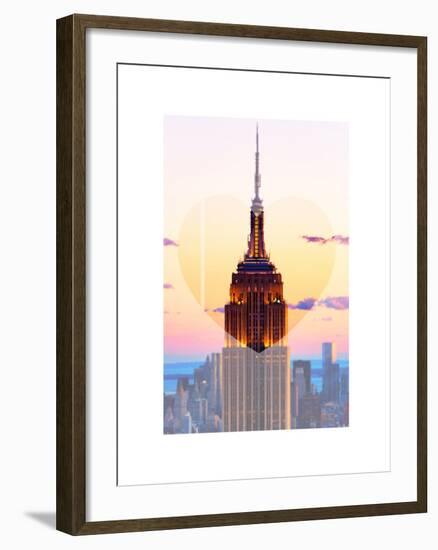 Love NY Series - The Empire State Building - Manhattan - New York - USA-Philippe Hugonnard-Framed Photographic Print