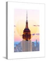 Love NY Series - The Empire State Building - Manhattan - New York - USA-Philippe Hugonnard-Stretched Canvas