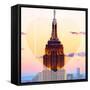 Love NY Series - The Empire State Building - Manhattan - New York - USA-Philippe Hugonnard-Framed Stretched Canvas