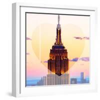 Love NY Series - The Empire State Building - Manhattan - New York - USA-Philippe Hugonnard-Framed Photographic Print