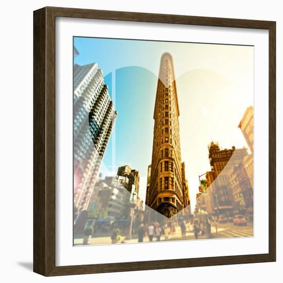 Love NY Series - The Flatiron Building - Manhattan - New York - USA-Philippe Hugonnard-Framed Photographic Print