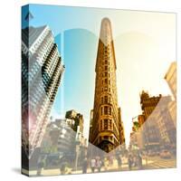 Love NY Series - The Flatiron Building - Manhattan - New York - USA-Philippe Hugonnard-Stretched Canvas