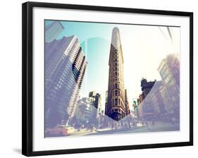 Love NY Series - The Flatiron Building - Manhattan - New York - USA-Philippe Hugonnard-Framed Photographic Print