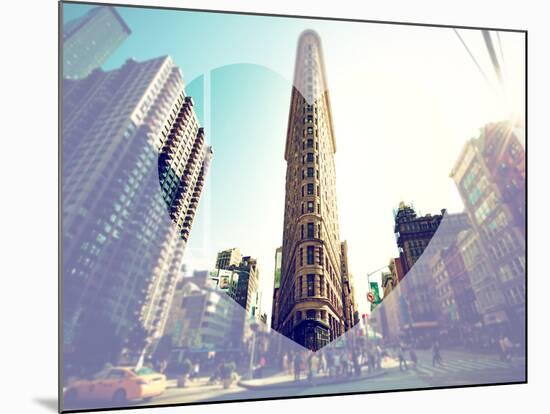 Love NY Series - The Flatiron Building - Manhattan - New York - USA-Philippe Hugonnard-Mounted Photographic Print