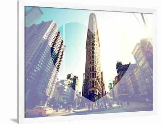 Love NY Series - The Flatiron Building - Manhattan - New York - USA-Philippe Hugonnard-Framed Photographic Print