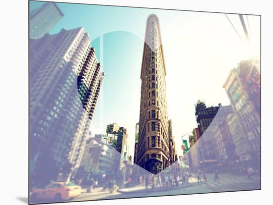 Love NY Series - The Flatiron Building - Manhattan - New York - USA-Philippe Hugonnard-Mounted Photographic Print