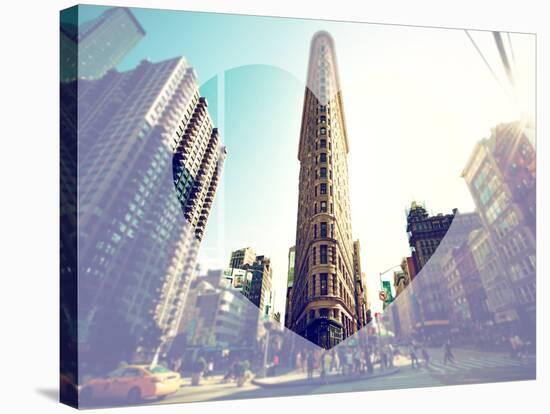 Love NY Series - The Flatiron Building - Manhattan - New York - USA-Philippe Hugonnard-Stretched Canvas