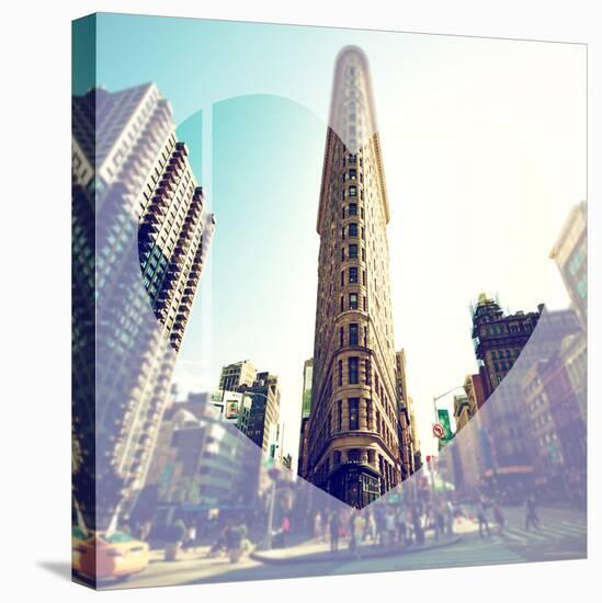 Love NY Series - The Flatiron Building - Manhattan - New York - USA-Philippe Hugonnard-Stretched Canvas