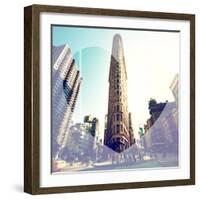 Love NY Series - The Flatiron Building - Manhattan - New York - USA-Philippe Hugonnard-Framed Photographic Print