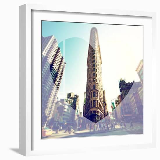 Love NY Series - The Flatiron Building - Manhattan - New York - USA-Philippe Hugonnard-Framed Photographic Print