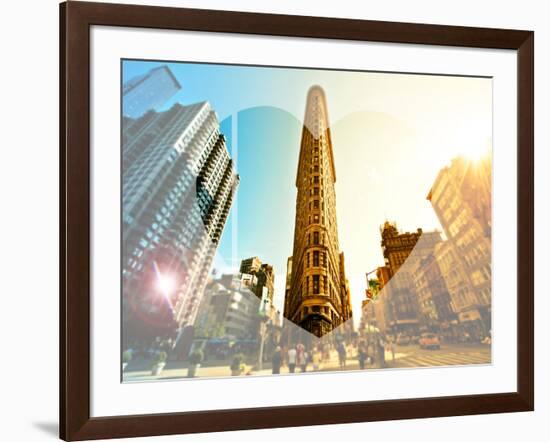 Love NY Series - The Flatiron Building - Manhattan - New York - USA-Philippe Hugonnard-Framed Photographic Print