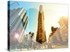 Love NY Series - The Flatiron Building - Manhattan - New York - USA-Philippe Hugonnard-Stretched Canvas