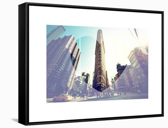 Love NY Series - The Flatiron Building - Manhattan - New York - USA-Philippe Hugonnard-Framed Stretched Canvas