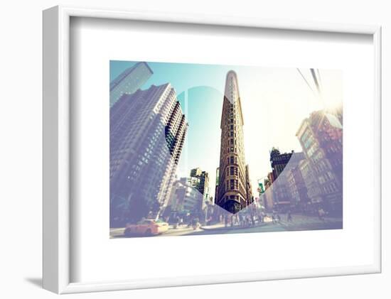 Love NY Series - The Flatiron Building - Manhattan - New York - USA-Philippe Hugonnard-Framed Art Print