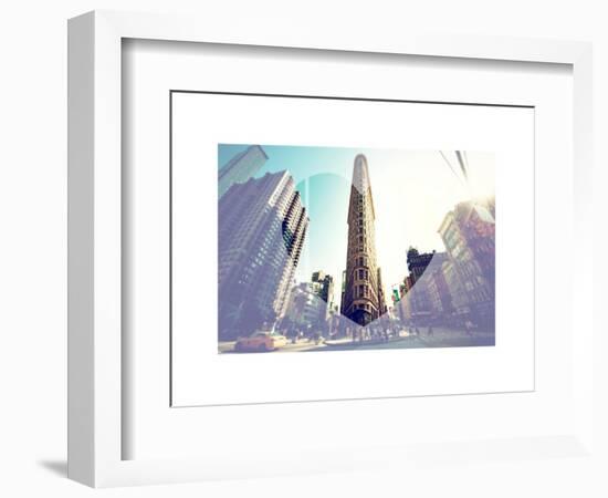 Love NY Series - The Flatiron Building - Manhattan - New York - USA-Philippe Hugonnard-Framed Art Print