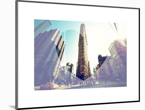 Love NY Series - The Flatiron Building - Manhattan - New York - USA-Philippe Hugonnard-Mounted Art Print