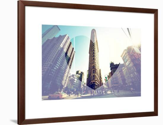 Love NY Series - The Flatiron Building - Manhattan - New York - USA-Philippe Hugonnard-Framed Art Print