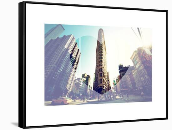 Love NY Series - The Flatiron Building - Manhattan - New York - USA-Philippe Hugonnard-Framed Stretched Canvas