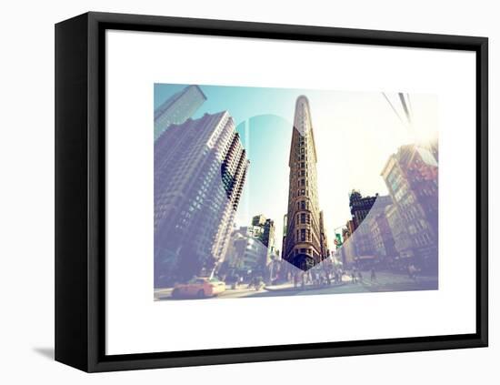 Love NY Series - The Flatiron Building - Manhattan - New York - USA-Philippe Hugonnard-Framed Stretched Canvas