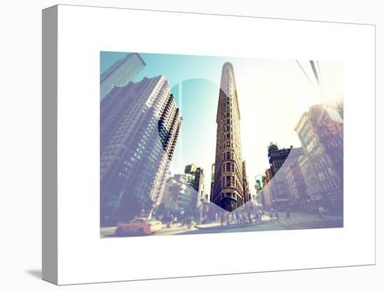 Love NY Series - The Flatiron Building - Manhattan - New York - USA-Philippe Hugonnard-Stretched Canvas