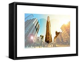 Love NY Series - The Flatiron Building - Manhattan - New York - USA-Philippe Hugonnard-Framed Stretched Canvas