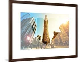 Love NY Series - The Flatiron Building - Manhattan - New York - USA-Philippe Hugonnard-Framed Art Print