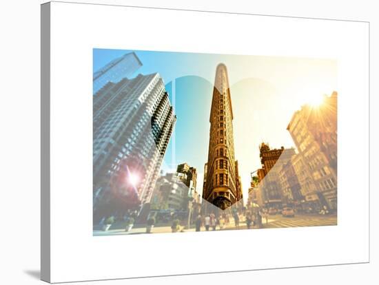 Love NY Series - The Flatiron Building - Manhattan - New York - USA-Philippe Hugonnard-Stretched Canvas