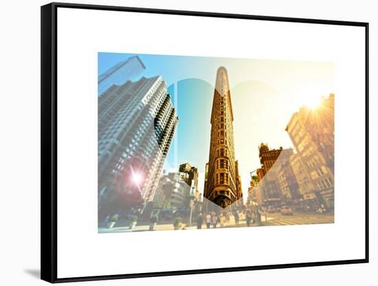 Love NY Series - The Flatiron Building - Manhattan - New York - USA-Philippe Hugonnard-Framed Stretched Canvas