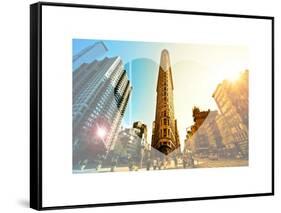 Love NY Series - The Flatiron Building - Manhattan - New York - USA-Philippe Hugonnard-Framed Stretched Canvas