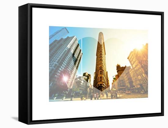 Love NY Series - The Flatiron Building - Manhattan - New York - USA-Philippe Hugonnard-Framed Stretched Canvas