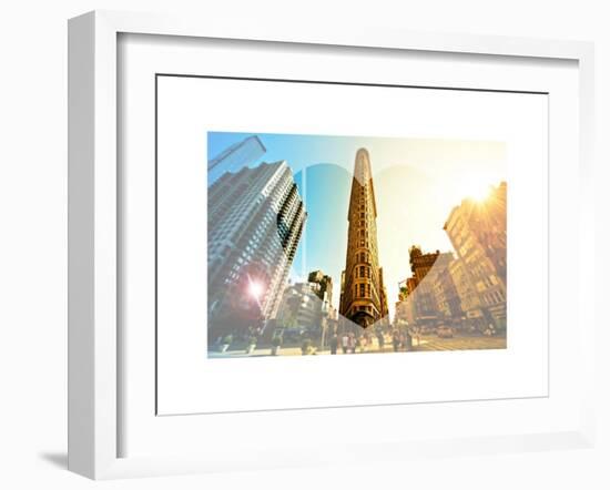 Love NY Series - The Flatiron Building - Manhattan - New York - USA-Philippe Hugonnard-Framed Art Print