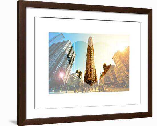 Love NY Series - The Flatiron Building - Manhattan - New York - USA-Philippe Hugonnard-Framed Art Print
