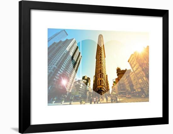 Love NY Series - The Flatiron Building - Manhattan - New York - USA-Philippe Hugonnard-Framed Art Print