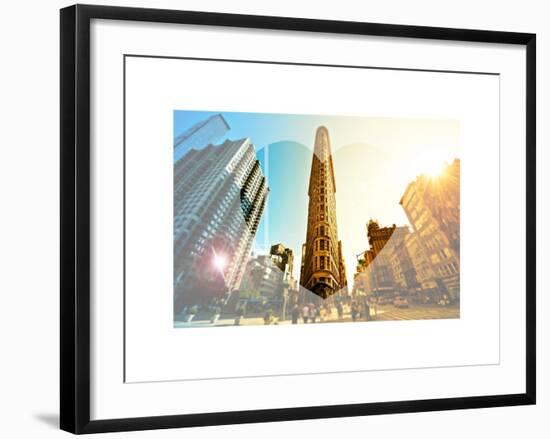 Love NY Series - The Flatiron Building - Manhattan - New York - USA-Philippe Hugonnard-Framed Art Print