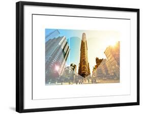 Love NY Series - The Flatiron Building - Manhattan - New York - USA-Philippe Hugonnard-Framed Art Print