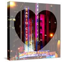 Love NY Series - The Radio City Music Hall at Night - Manhattan - New York - USA-Philippe Hugonnard-Stretched Canvas