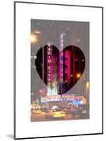 Love NY Series - The Radio City Music Hall at Night - Manhattan - New York - USA-Philippe Hugonnard-Mounted Art Print