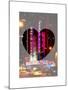 Love NY Series - The Radio City Music Hall at Night - Manhattan - New York - USA-Philippe Hugonnard-Mounted Art Print