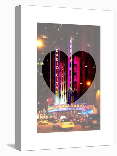 Love NY Series - The Radio City Music Hall at Night - Manhattan - New York - USA-Philippe Hugonnard-Stretched Canvas