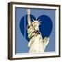 Love NY Series - The Statue of Liberty - Manhattan - New York - USA-Philippe Hugonnard-Framed Photographic Print