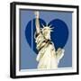 Love NY Series - The Statue of Liberty - Manhattan - New York - USA-Philippe Hugonnard-Framed Photographic Print