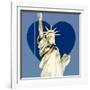 Love NY Series - The Statue of Liberty - Manhattan - New York - USA-Philippe Hugonnard-Framed Photographic Print