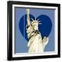Love NY Series - The Statue of Liberty - Manhattan - New York - USA-Philippe Hugonnard-Framed Photographic Print