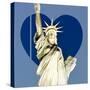 Love NY Series - The Statue of Liberty - Manhattan - New York - USA-Philippe Hugonnard-Stretched Canvas