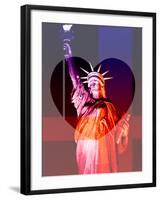 Love NY Series - The Statue of Liberty - Manhattan - New York - USA-Philippe Hugonnard-Framed Photographic Print