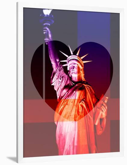 Love NY Series - The Statue of Liberty - Manhattan - New York - USA-Philippe Hugonnard-Framed Photographic Print